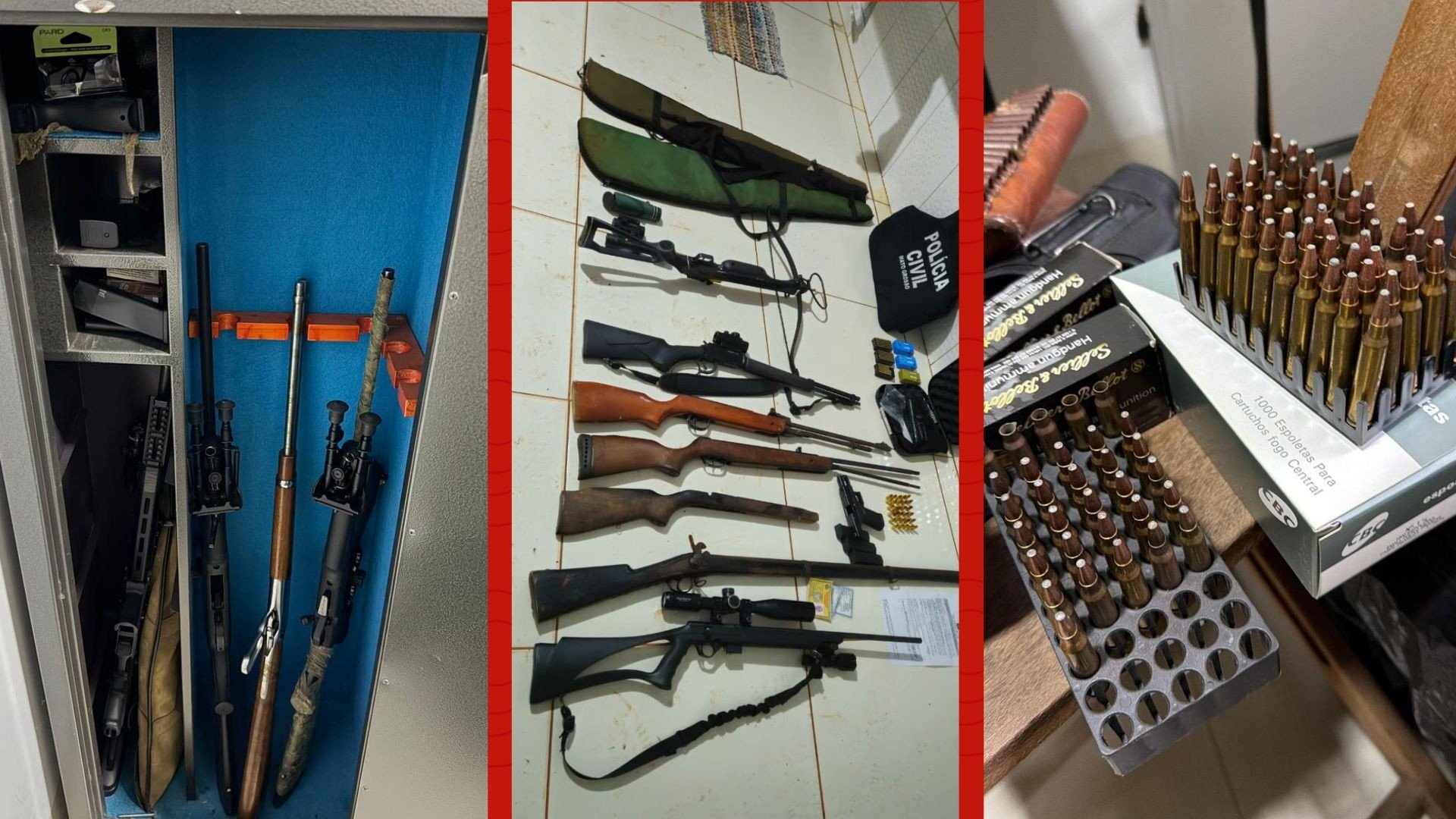 Polícia descobre arsenal de armas após vídeo de homens armados intimidando população de MT