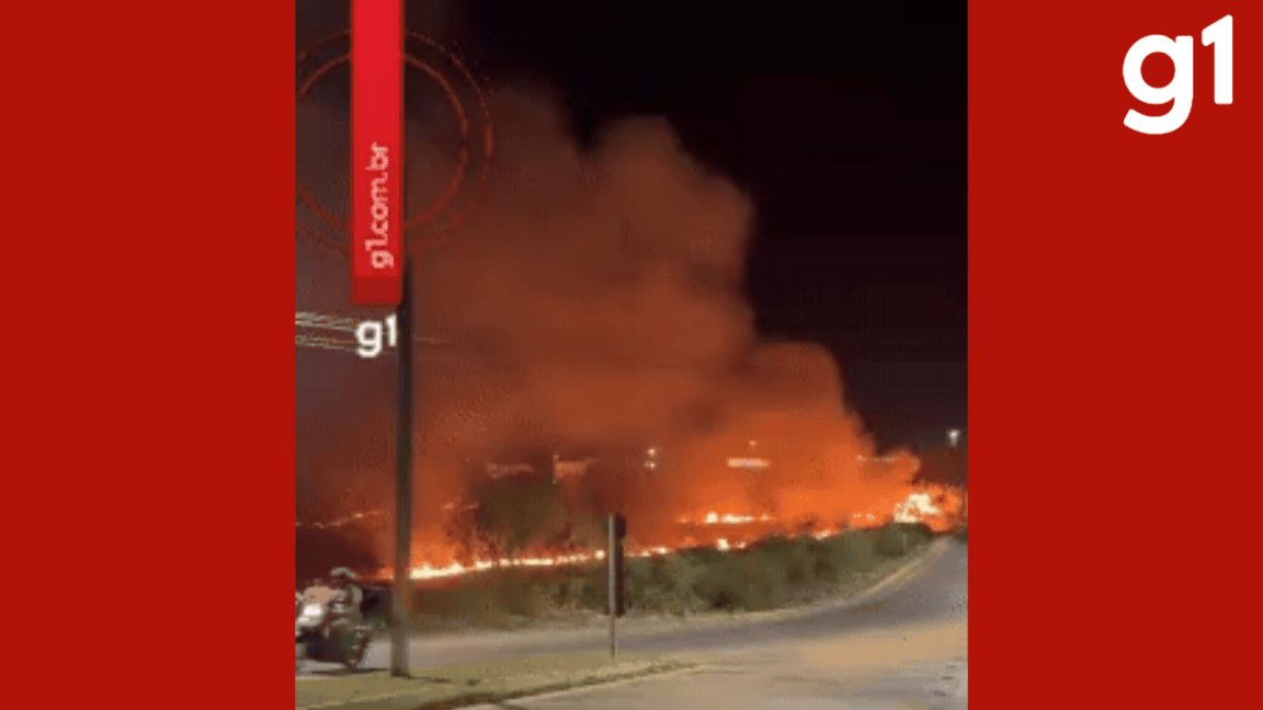 VÍDEO: incêndio de grandes proporções ameaça reserva ambiental e casas em Sorriso (MT)