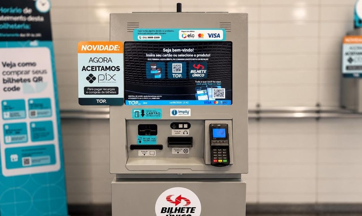 Metrô de São Paulo amplia uso do Pix no autoatendimento
