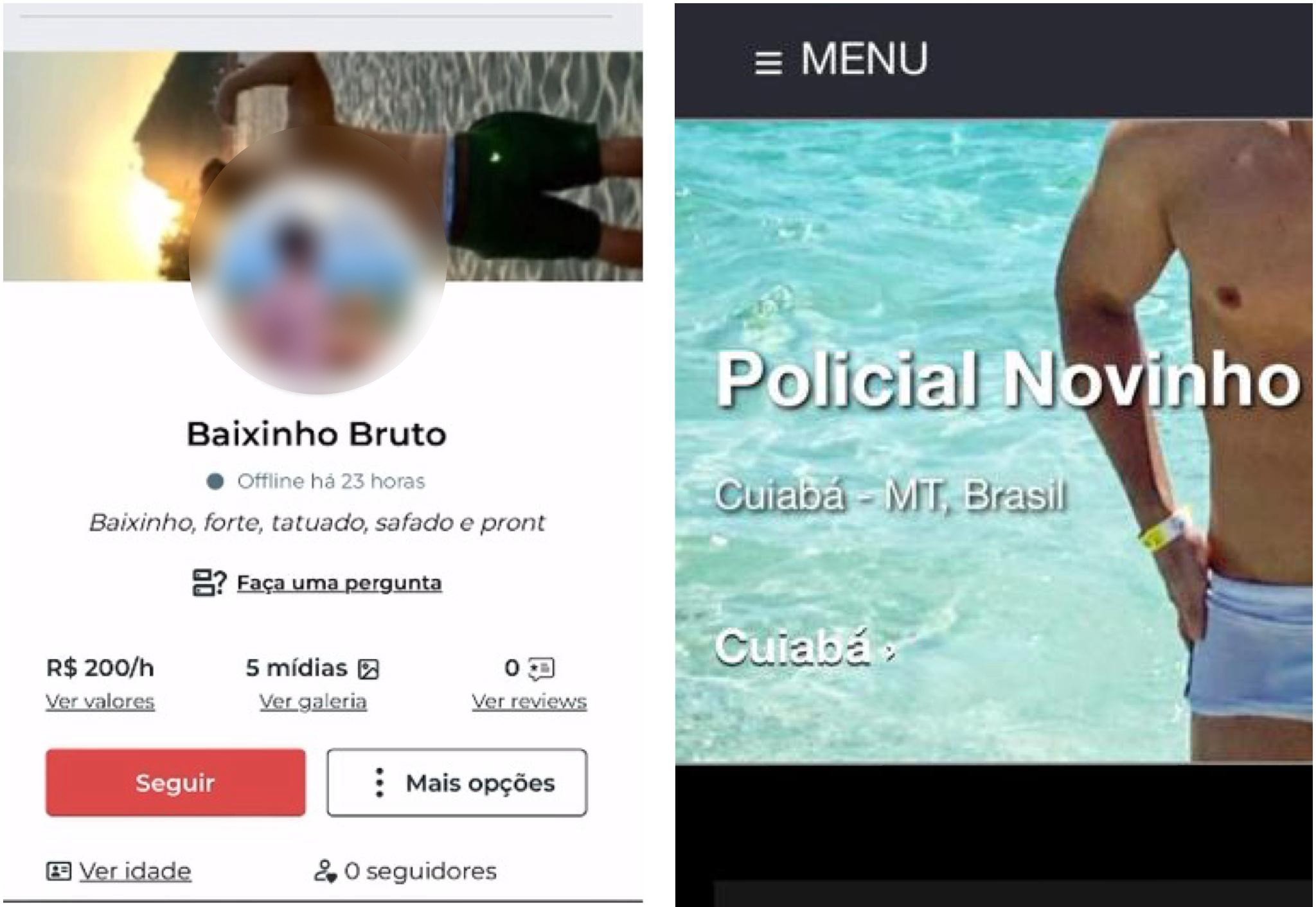'Policial novinho': corregedoria investiga perfis em sites de conteúdo adulto atribuído a servidor de MT