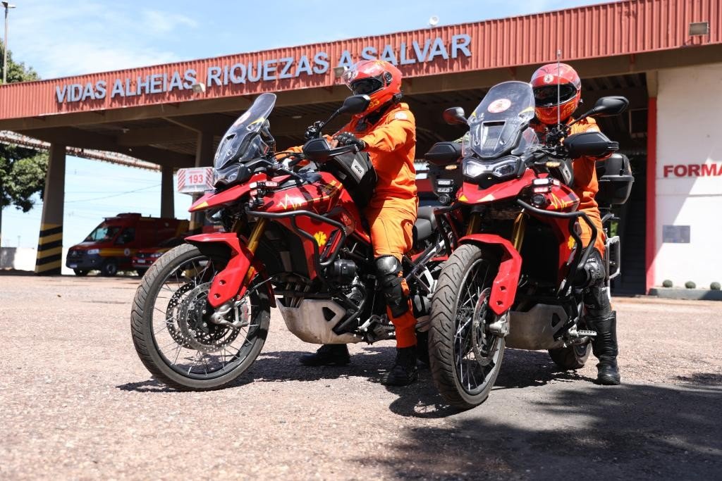 Bombeiros começam a atender ocorrências de moto em áreas de difícil acesso e trânsito intenso em MT