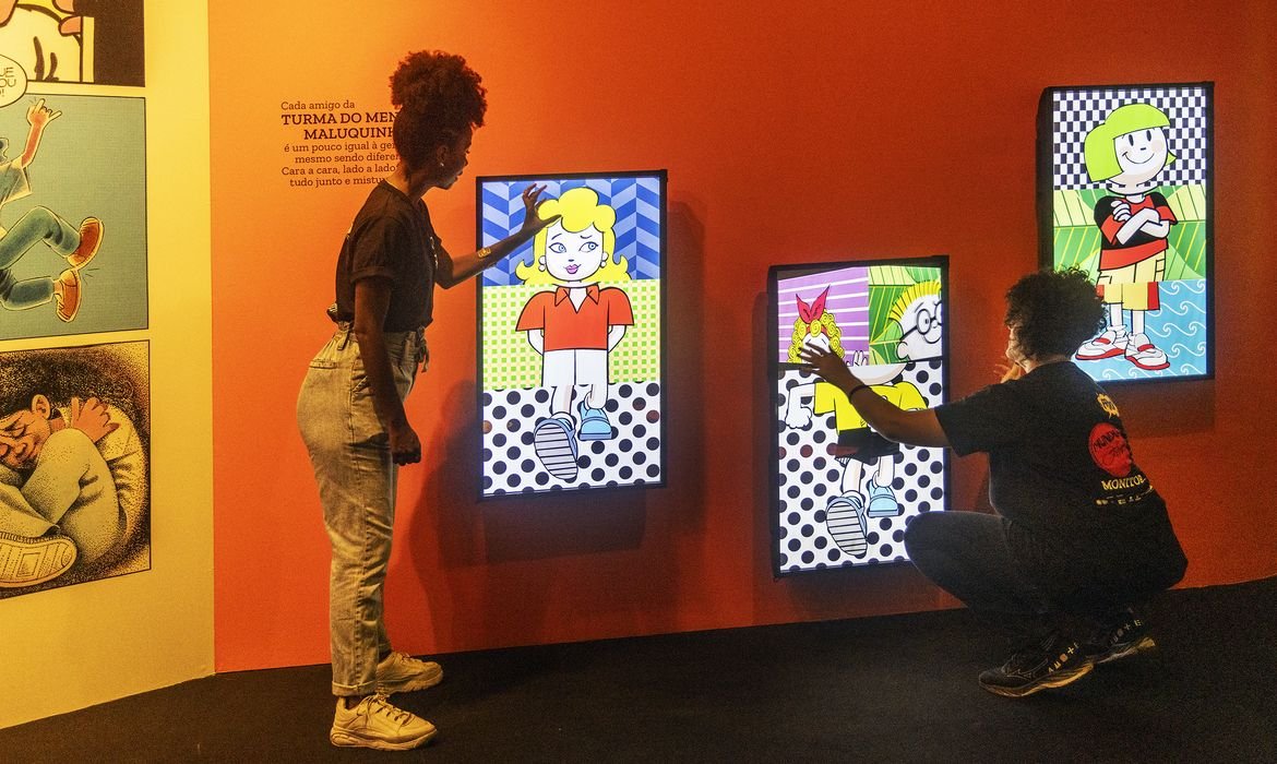 Exposição com as obras de Ziraldo encanta visitantes em Salvador