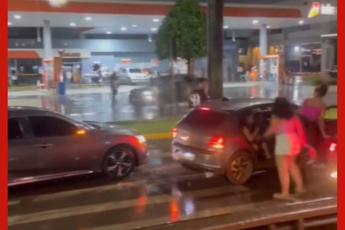 VÍDEO: motorista atropela três pessoas e foge após briga em posto de Sorriso (MT)