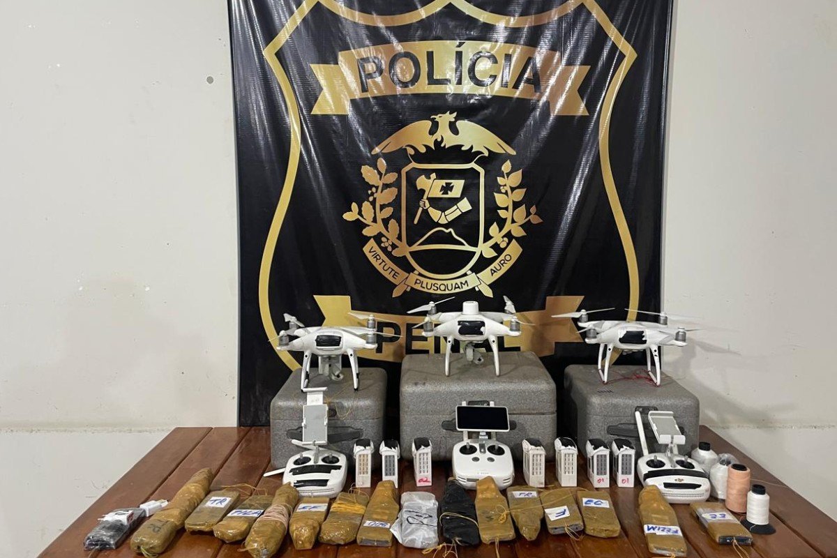Polícia descobre ‘aeroporto de drones’ e apreende materiais enviados a presídio em MT
