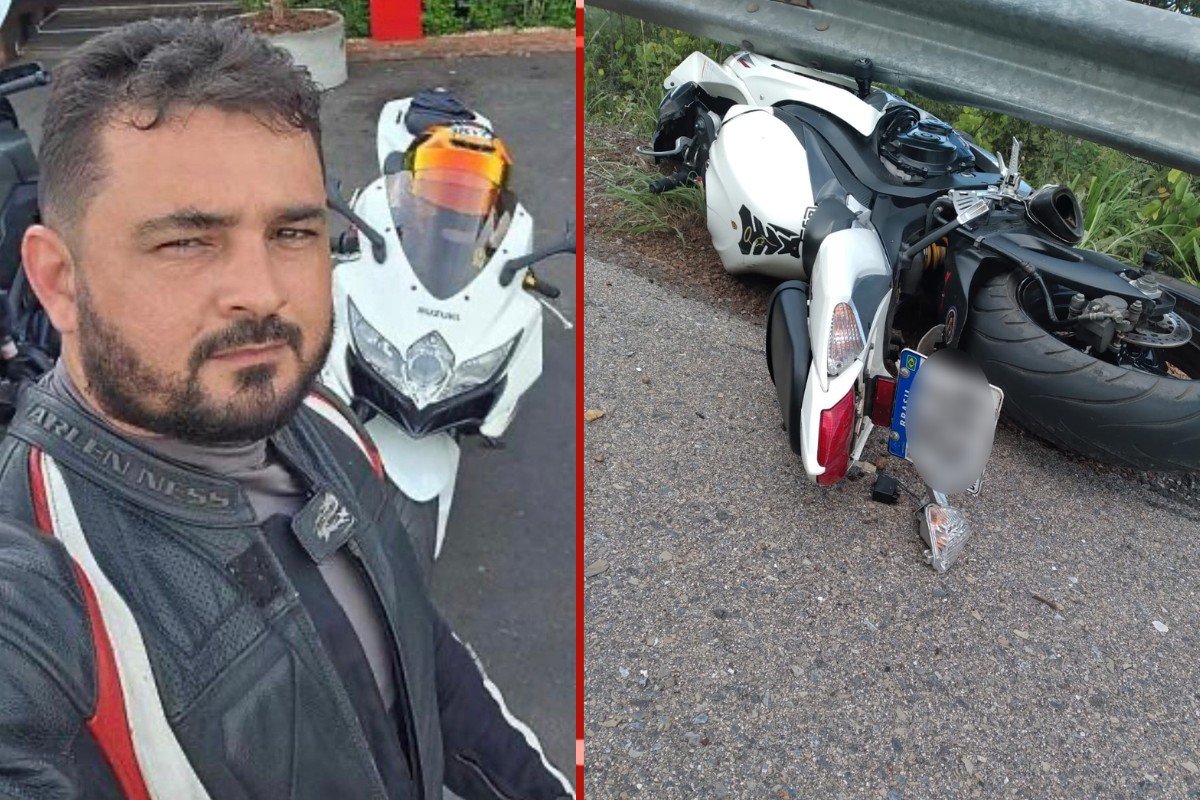 Vídeo mostra momento em que motociclista bate em barreira de contenção no Portão do Inferno em MT