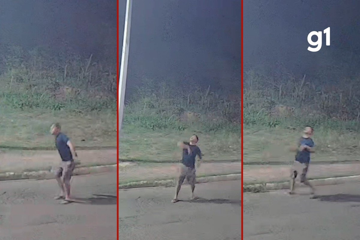 Homem é preso após ser flagrado tentando danificar câmera de segurança em Cuiabá; vídeo