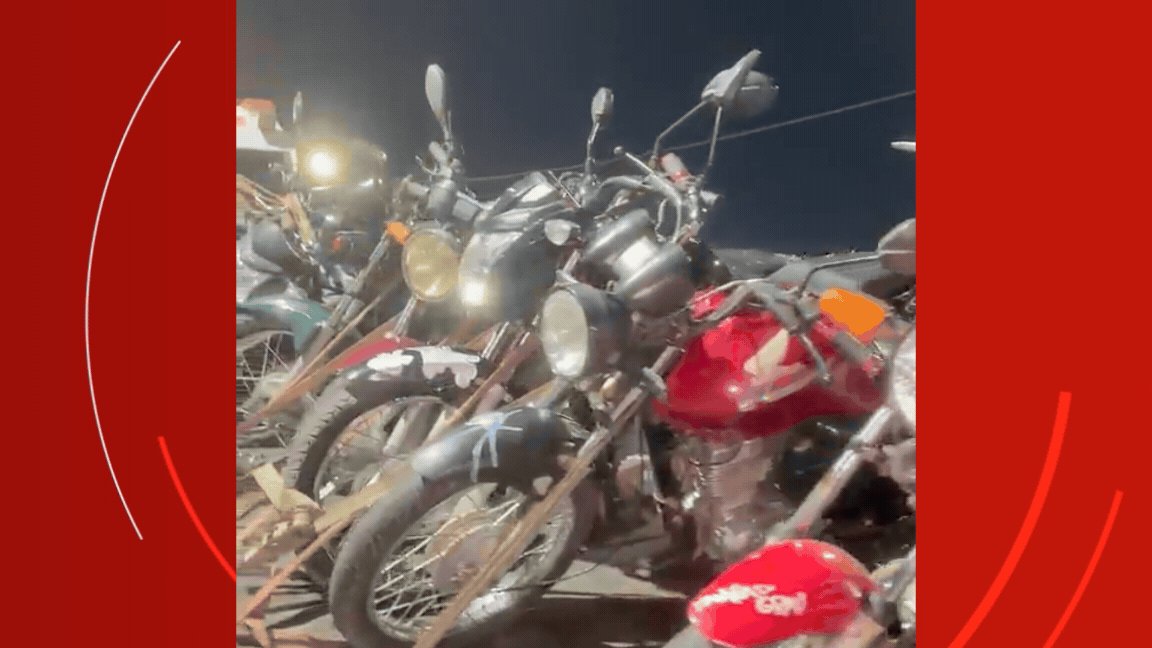 VÍDEO: polícia apreende 91 motos durante 'rolezinho' em Rondonópolis (MT)