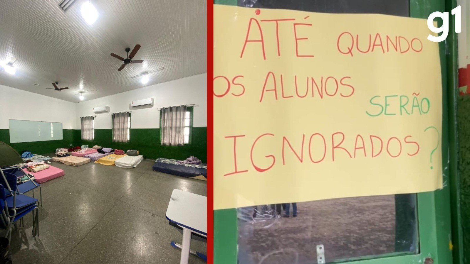 Estudantes do IFMT paralisam aulas e fazem protesto por segurança e reforma de alojamentos em Cuiabá