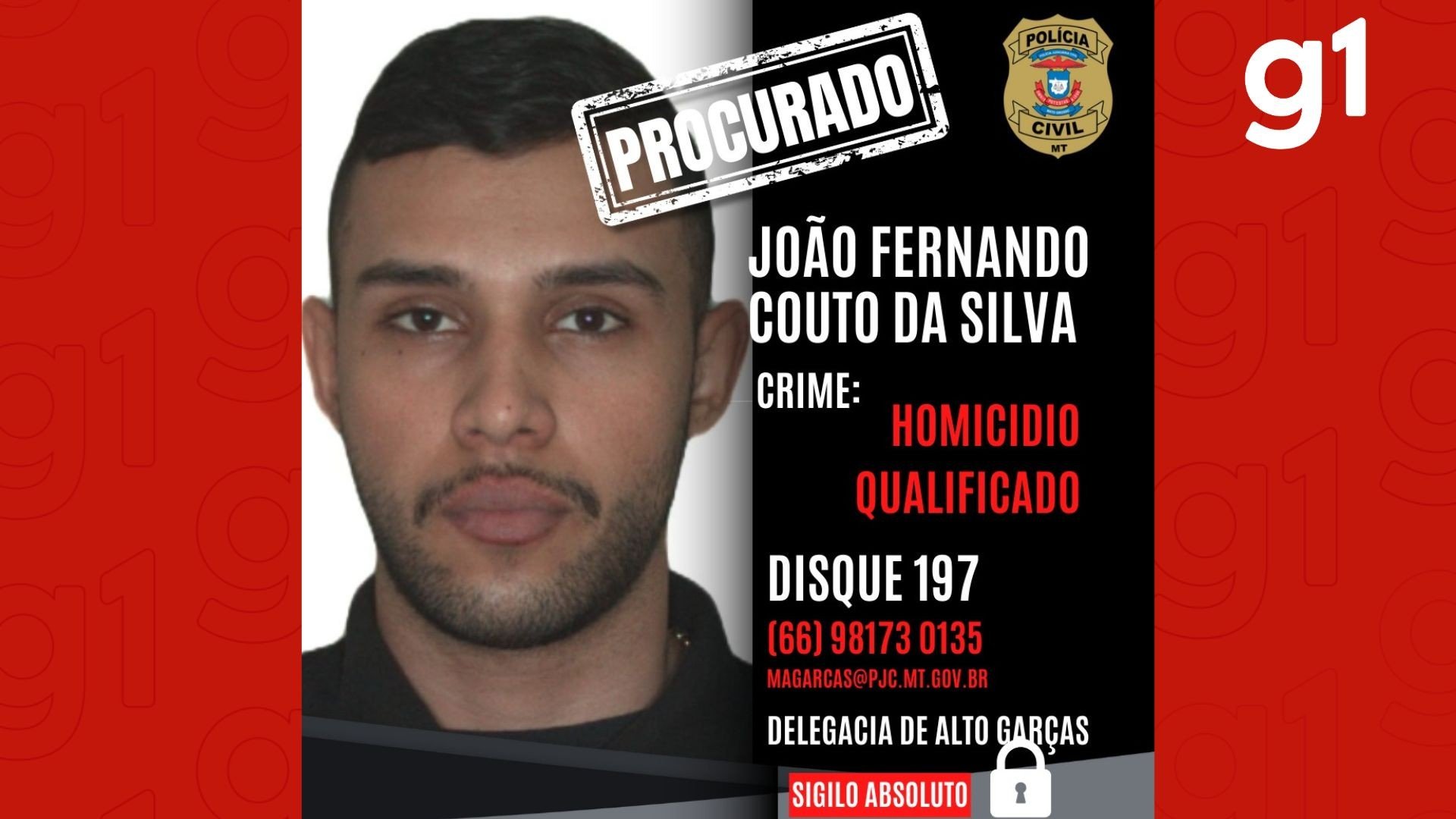 Polícia prende suspeito de matar jovem a facadas e deixar corpo em frente a cemitério em MT
