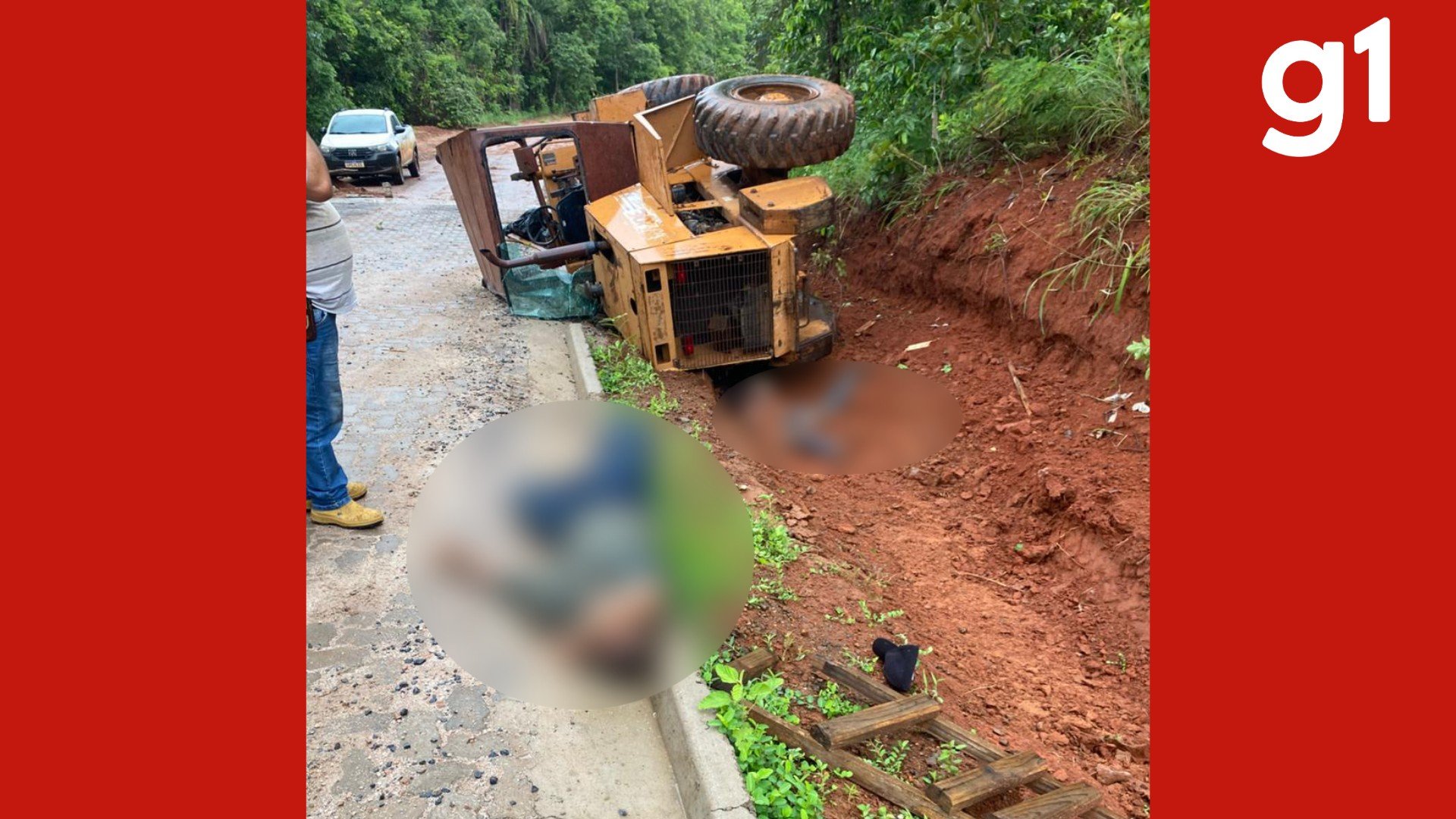Trabalhador morre após trator capotar em obra de MT