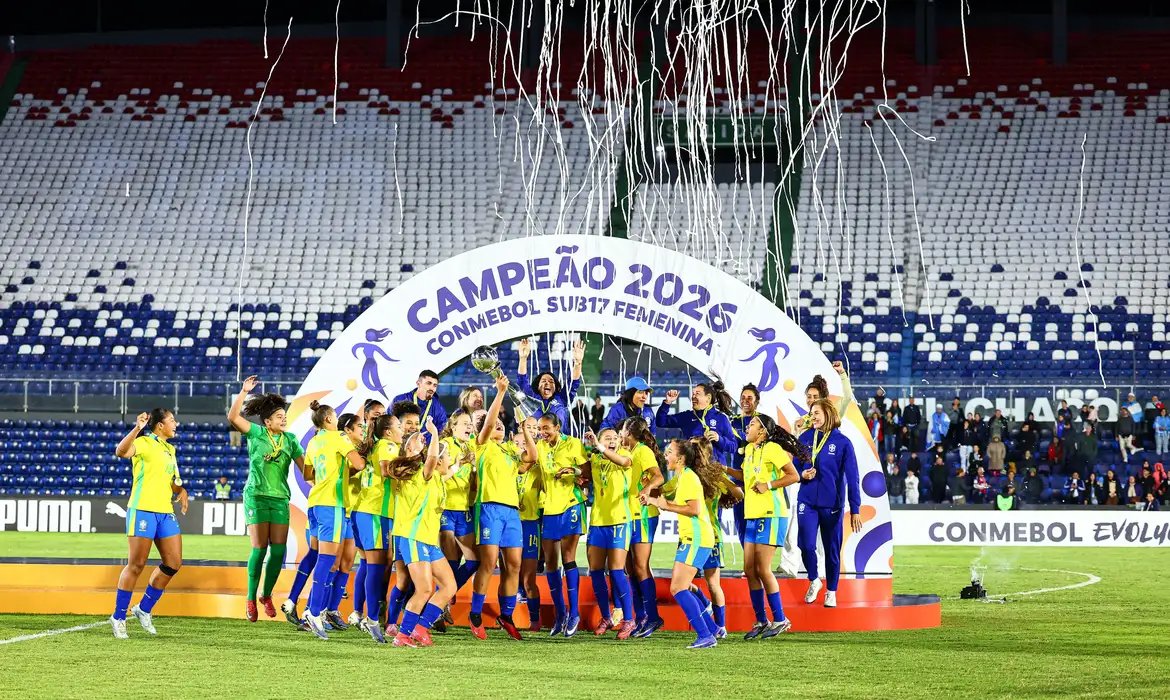 Brasil derrota Argentina e é campeão Sul-Americano Sub-17 feminino