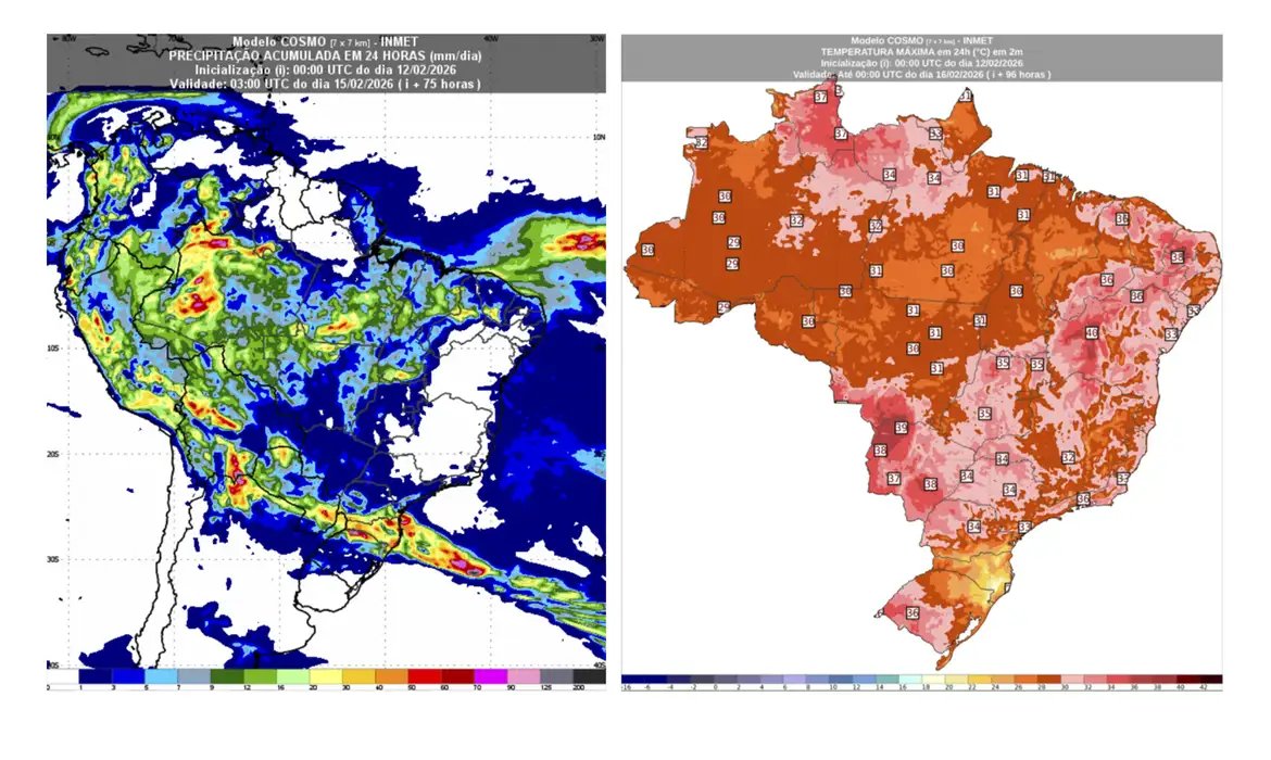 Carnaval terá chuva e calor em boa parte do país