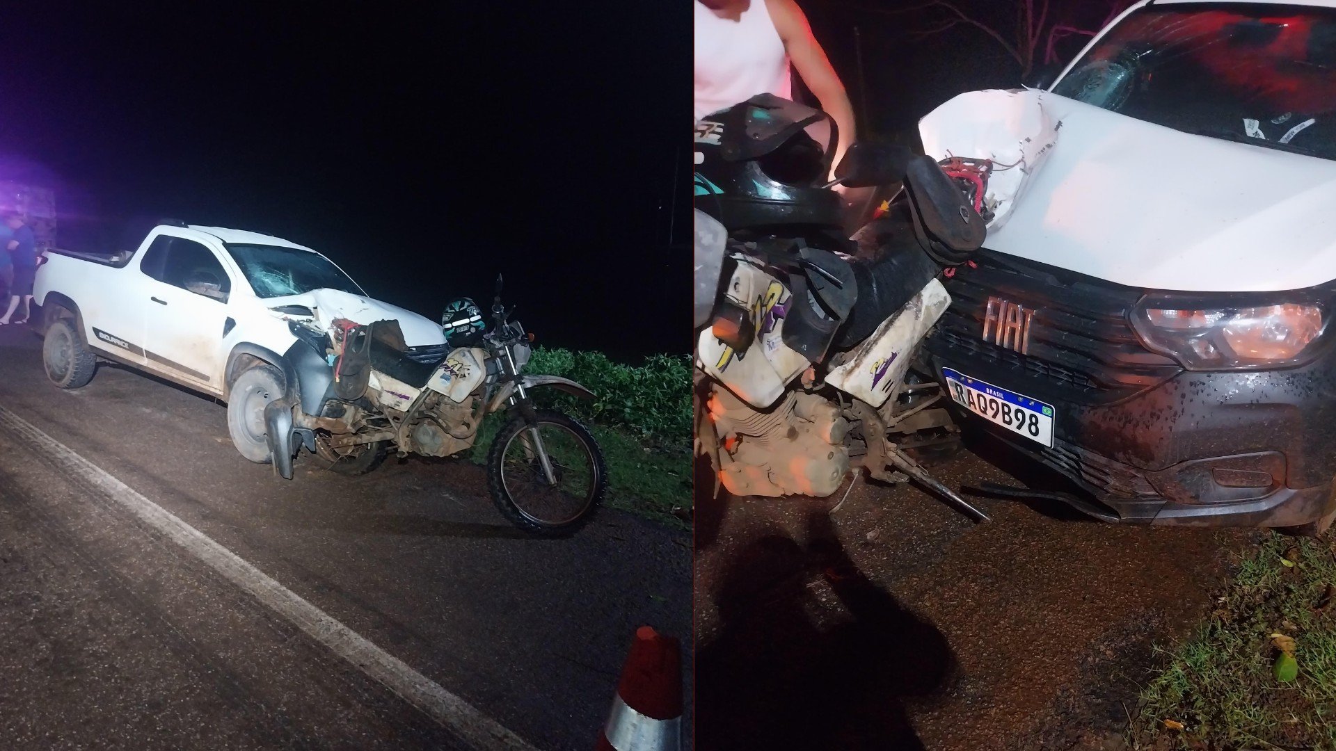 Batida entre dois veículos deixa motociclista morto na MT-373
