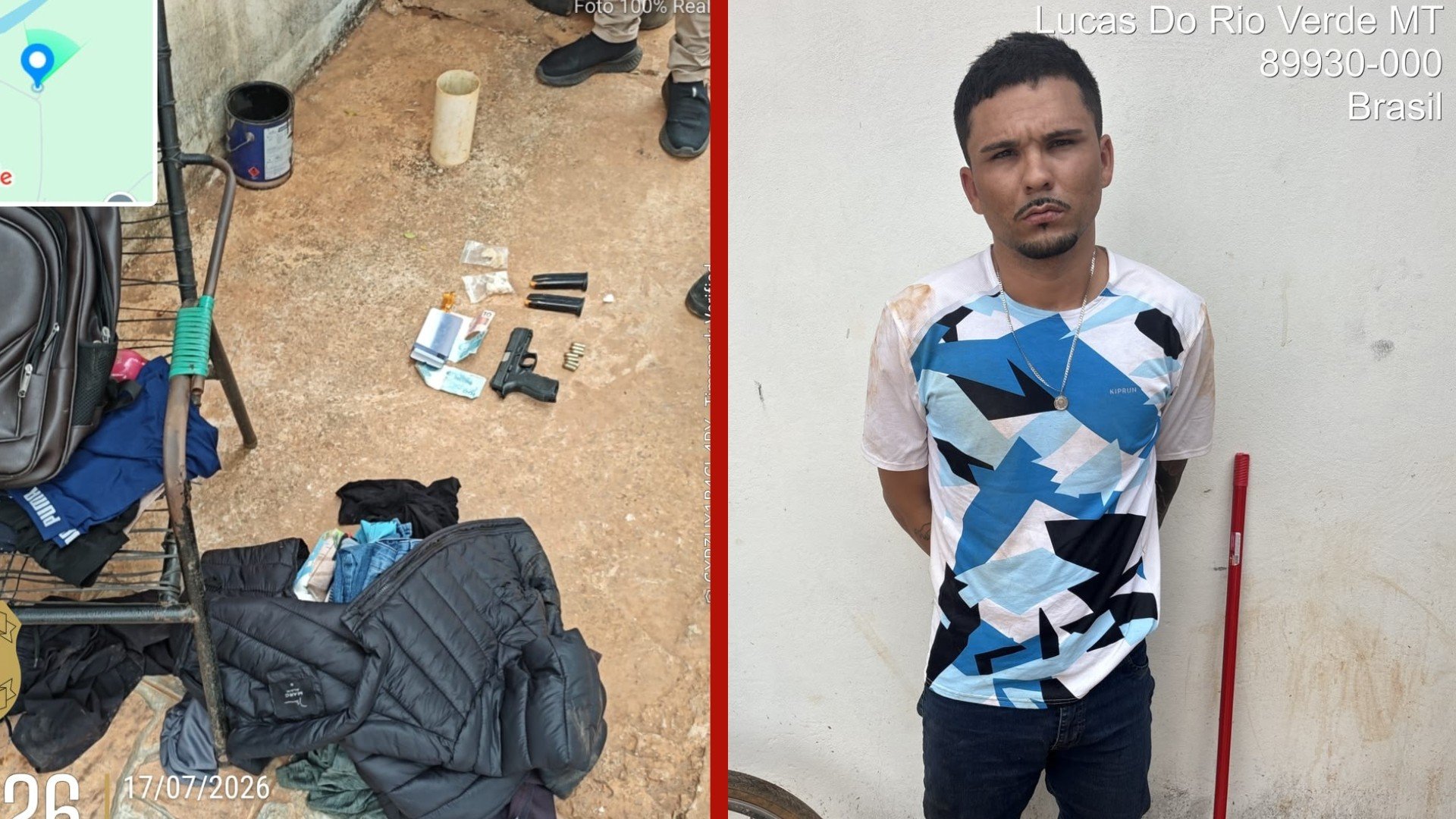 Foragido investigado por dois homicídios e duas tentativas de assassinato é encontrado debaixo da cama e preso em MT