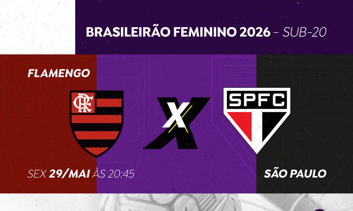 Brasileirão Feminino Sub-20: TV Brasil transmite Flamengo X São Paulo