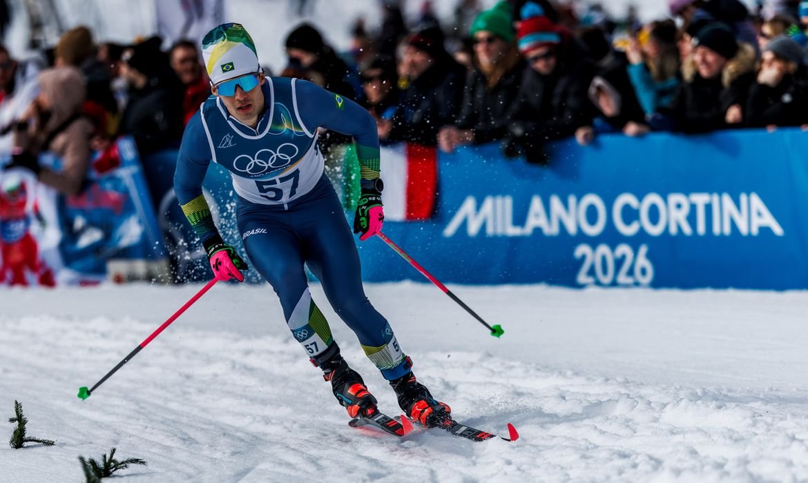 Brasil estreia no esqui cross-country, mas não se classifica à final