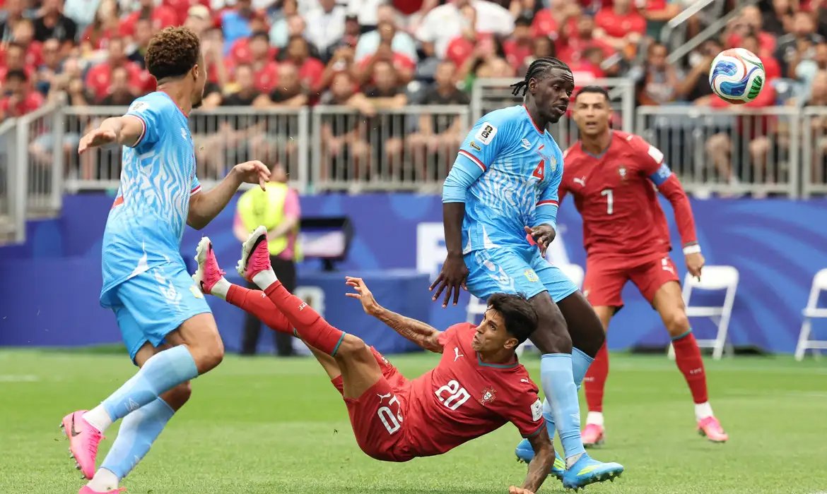 Portugal e RD Congo empatam; congoleses marcam primeiro gol em Copas