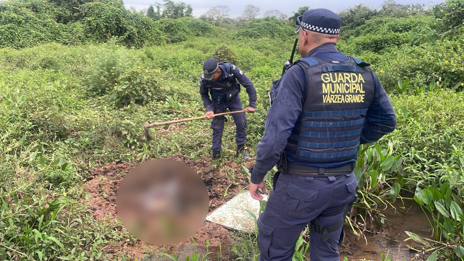 Corpo é encontrado enterrado em mata de Várzea Grande (MT); vídeo