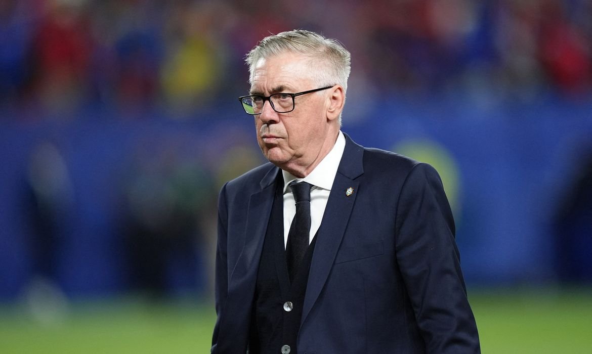Ancelotti vê melhora do Brasil e espera ter Neymar contra a Escócia