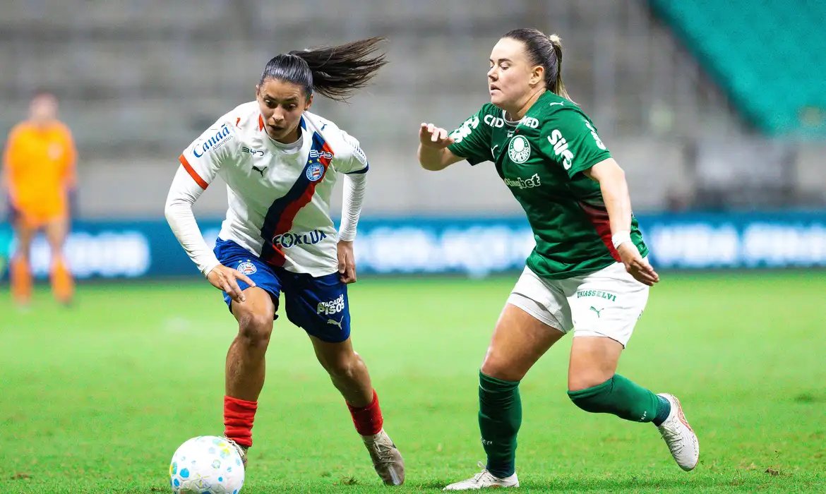 Brasileirão Feminino: Bahia e Palmeiras ficam no 1 a 1 pelas quartas
