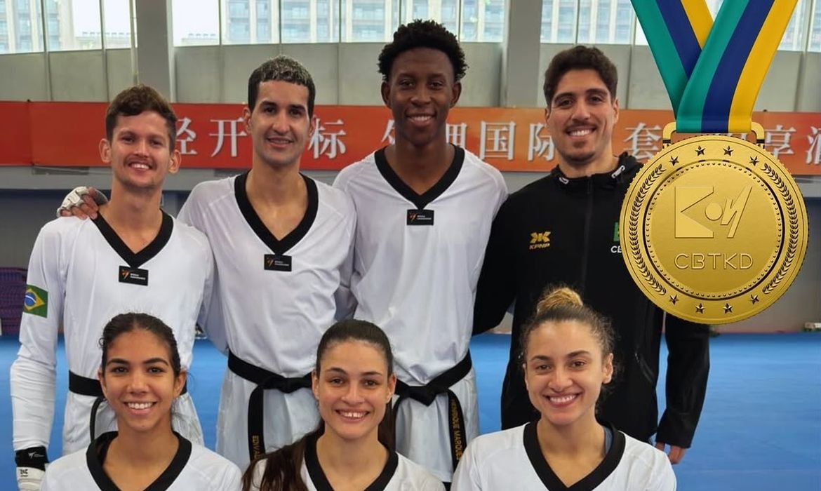 Brasil é tricampeão na Copa do Mundo por equipes de taekwondo na China