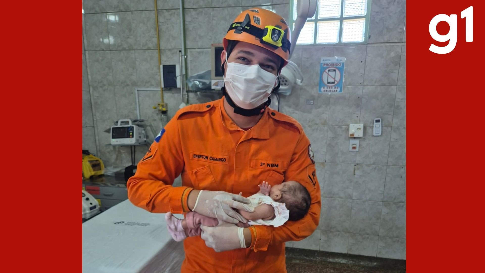 Recém-nascida é salva por bombeiros após engasgar durante amamentação