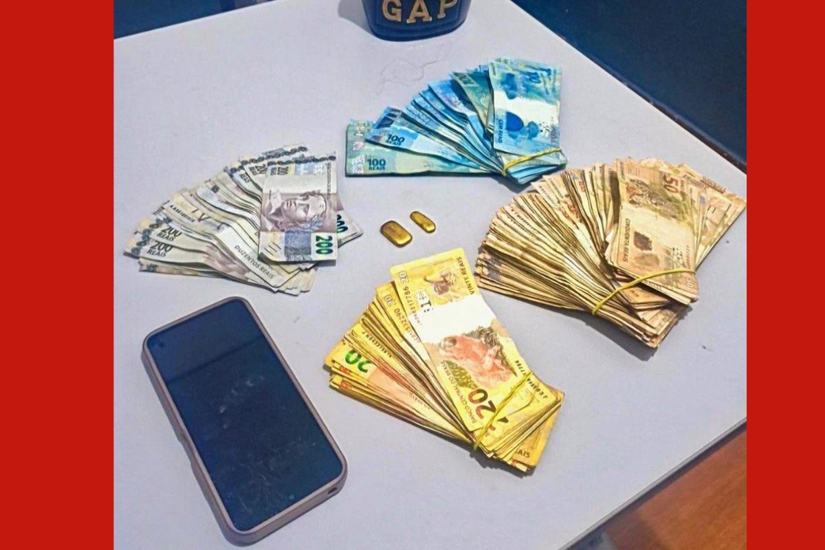 Funcionário de mineradora é preso por violência doméstica e polícia encontra ouro e R$ 34 mil em MT