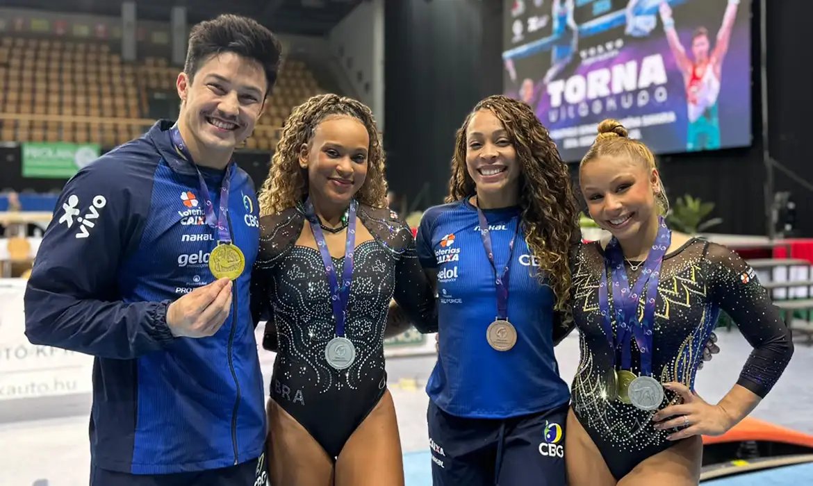 Brasil fecha Copa do Mundo de ginástica com mais cinco pódios