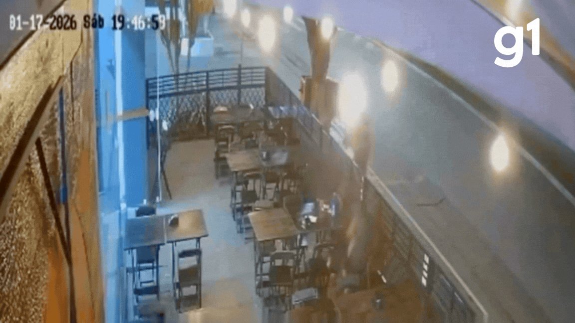 Homem é morto a tiros dentro de bar e atirador é preso em MT; vídeo