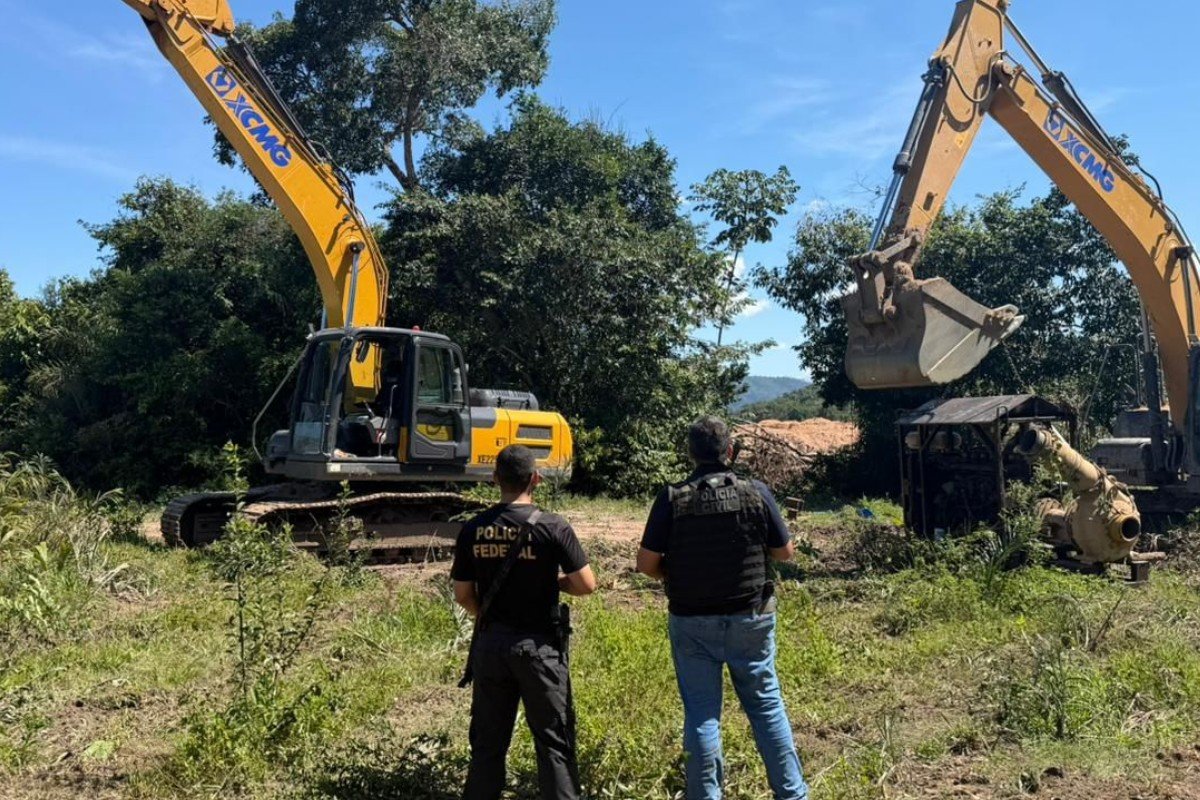 Homens são presos extraindo ouro em garimpo ilegal na região da Terra Indígena Sararé em MT