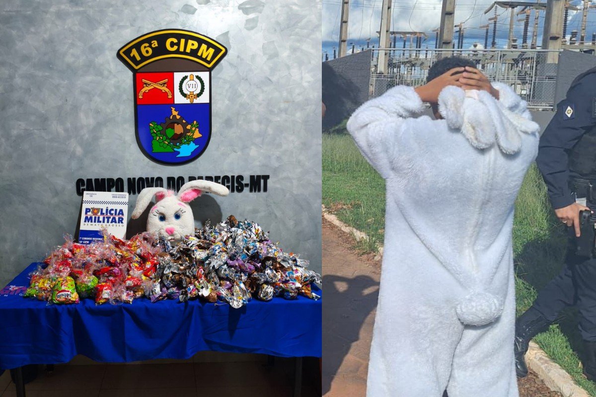 'Coelhinho da Páscoa' é apreendido durante distribuição de chocolates por suspeita de ligação com Comando Vermelho em MT
