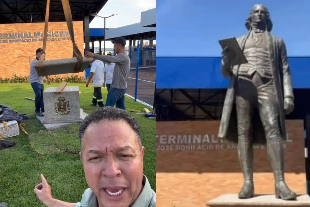 Prefeitura é investigada por contrato de R$ 500 mil para instalar estátua de ‘Patriarca da Independência’ em MT