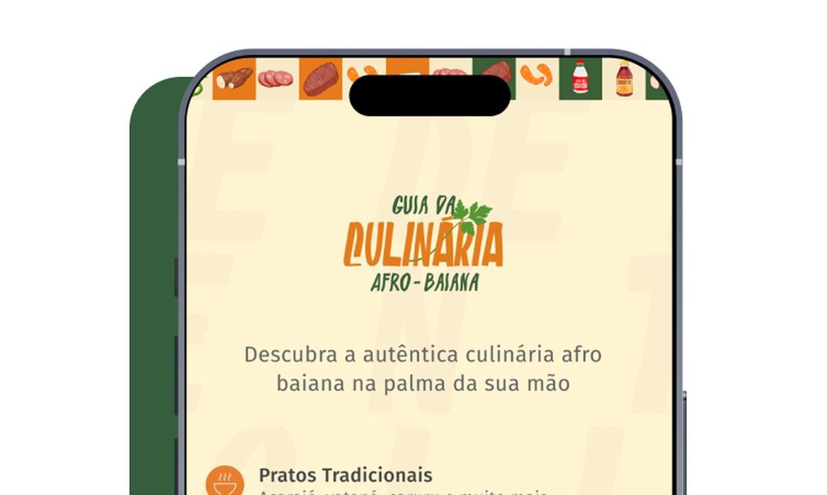 Aplicativo lista e ensina receitas da culinária ancestral baiana