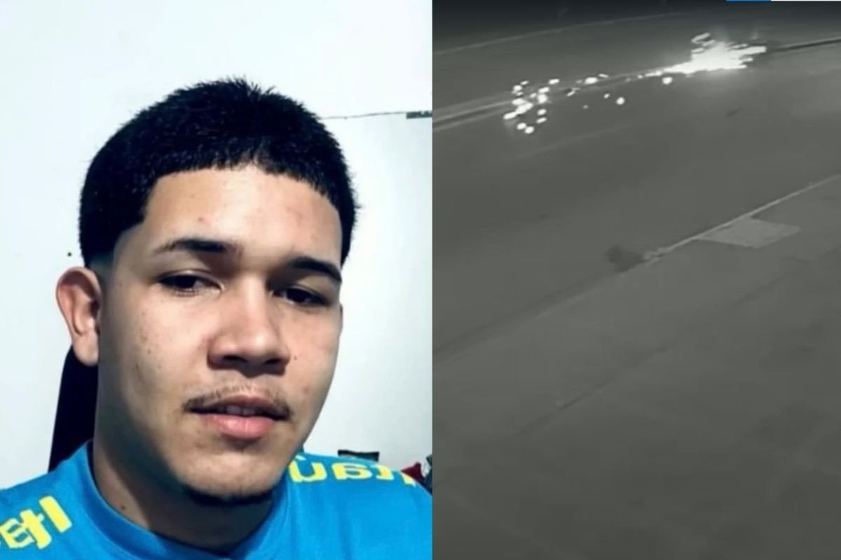 Vídeo: motociclista atravessa canteiro antes de acidente que matou jovem em MT