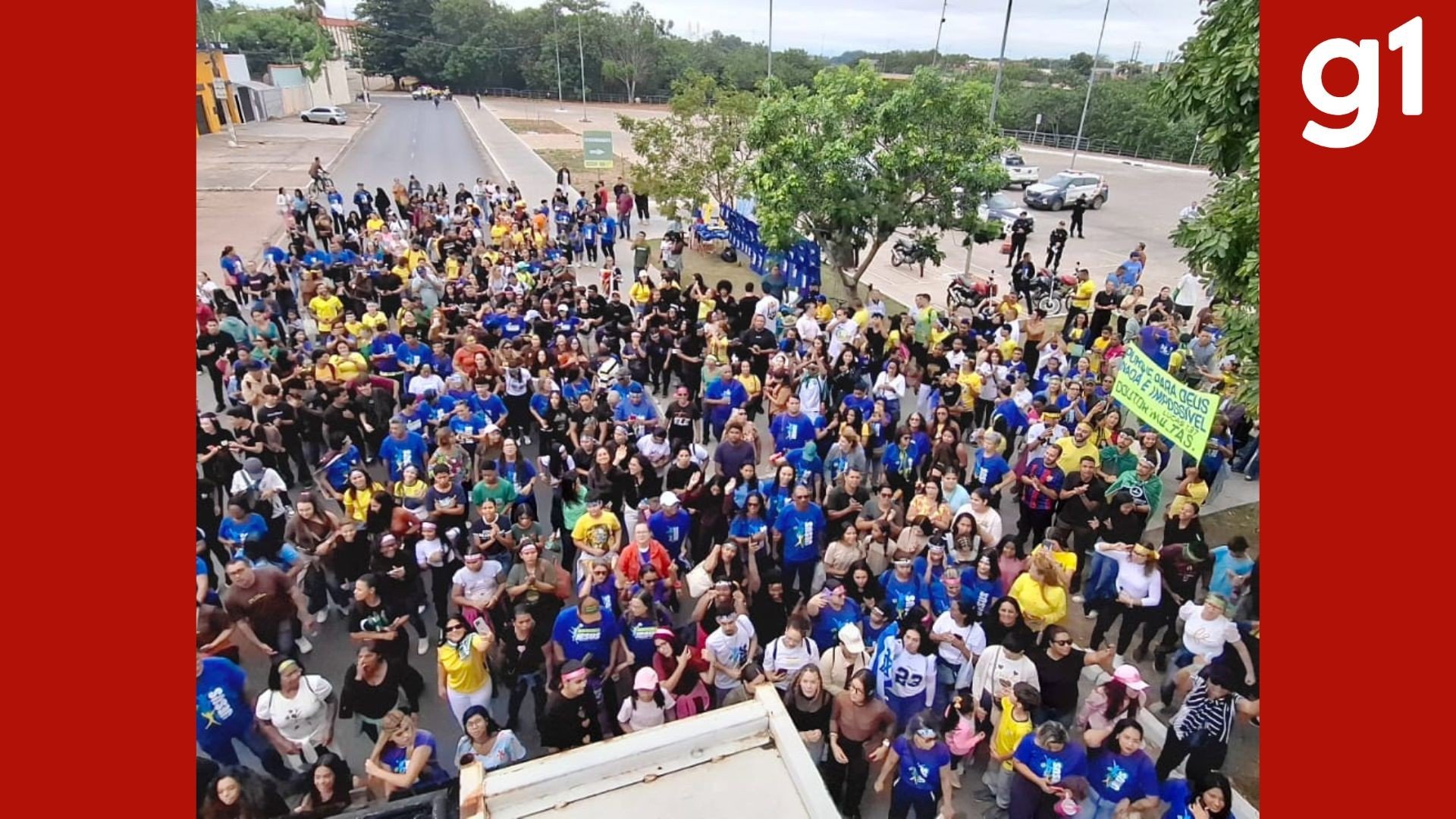 Marcha para Jesus é realizada pela 1ª vez após se tornar patrimônio cultural em Cuiabá